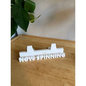 Now Spinning 3D Printed White record holder